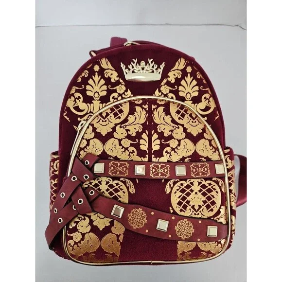 Loungefly NWT Game of Thrones King Joffrey Cosplay  Mini Backpack Velour Crown - Picture 4 of 15